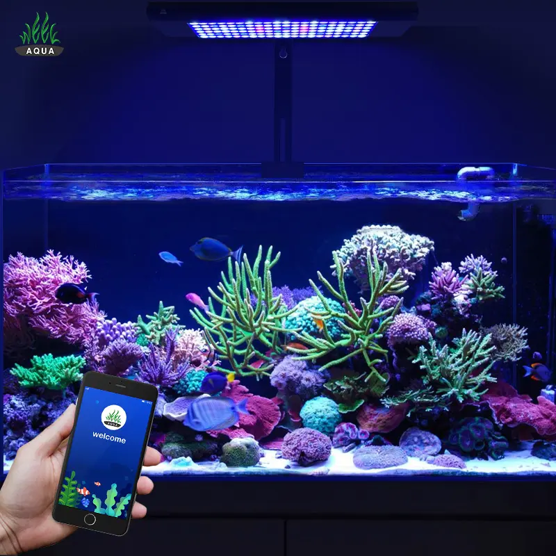 WEEKAQUA Offre Spéciale lumière d'aquarium marin récif de corail APP contrôle spectre complet LED lumière d'aquarium d'eau salée pour aquarium marin