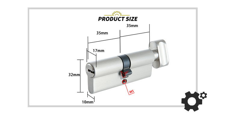 EADER european market Zinc material cylinder single open SN door lock with Computer key Customizable lock cylind