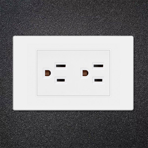 Interruptor de corriente alterna universal multifunción blanco estilo estadounidense, interruptor de pared y enchufe - Product Image 5