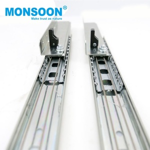 Furnitur dengan mekanisme meja perpanangan baja gulung dingin bantalan bola ekstensi meja makan campuran logam Slide untuk meja - Product Image 4