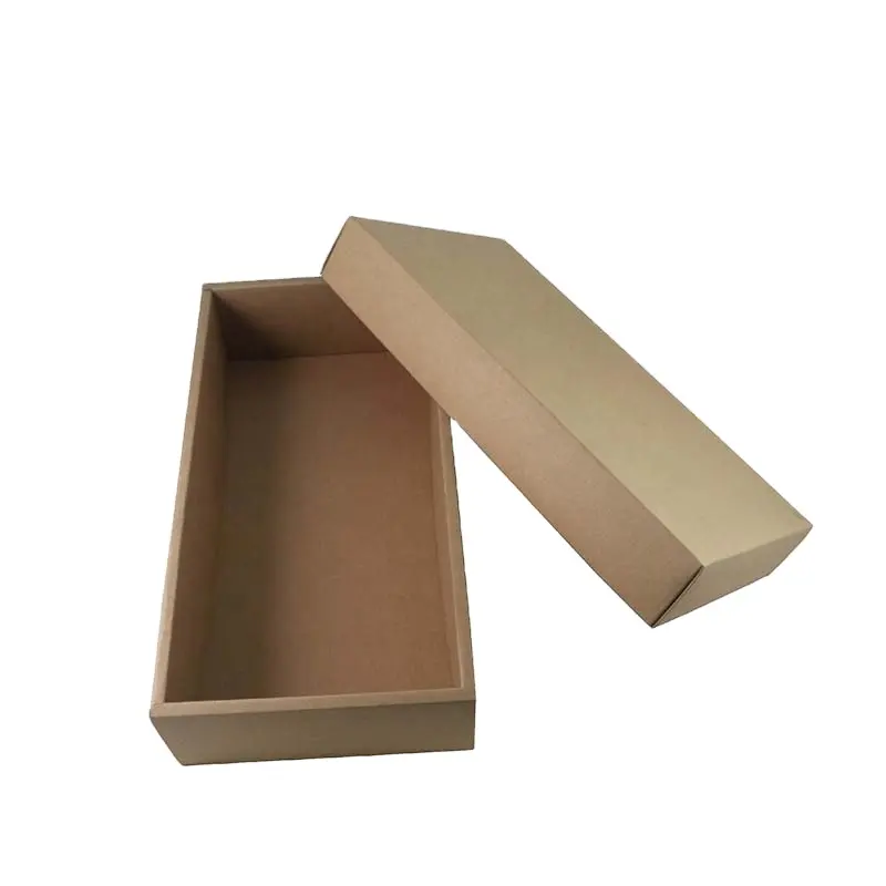 맞춤형 골판지 선물 포장 판지 접는 다크 브라운 크래프트 종이 패키지 상자
