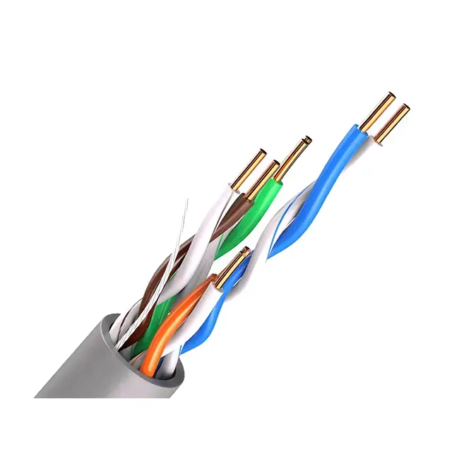 Precio de fábrica Alto rendimiento UTP CAT 6A cable CAT 6 Internet Ethernet cable personalizado