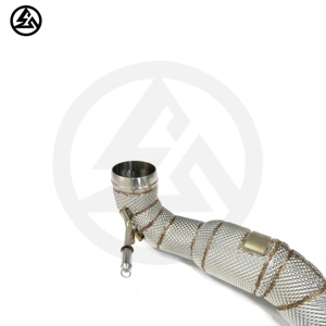Csz Hoge Prestaties Uitlaat Voor Mercedes Benz A45 <span class=keywords><strong>Cla45</strong></span> 2014-2018 Gla45 W176 Downpipe Met Hitteschild Uitlaatsysteem - Product Image 4