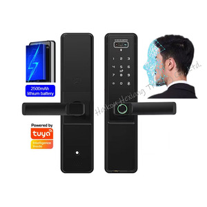 トゥヤスマートWifiデジタルドアロックキーカード指紋顔認識インターホンカメラフロントドア用2025 - Product Image 1