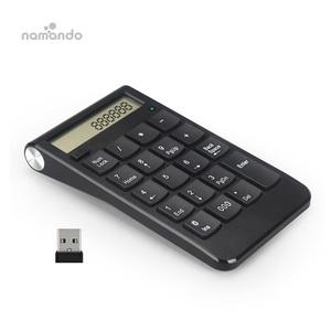 Rechargeable <strong>Numeric</strong> <strong>Keypad</strong> Lcd 19 Keys Usb Numpad <strong>Keypad</strong> <strong>Wireless</strong> With Calculator Function for Computer Office - Product Image 1