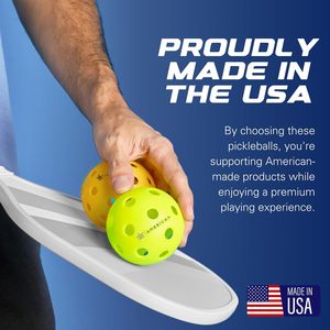 EP amerikan açık turnuva hazır yüksek performanslı USAPA onaylı Pickleballs 40 hassas delikler dayanıklı tasarım dengeli PE - Product Image 1