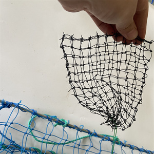 Struttura in acciaio pieghevole rettangolare per gabbia di granchio modello di trappola da pesca con rete in Nylon di plastica per la cattura di gamberetti di aragosta