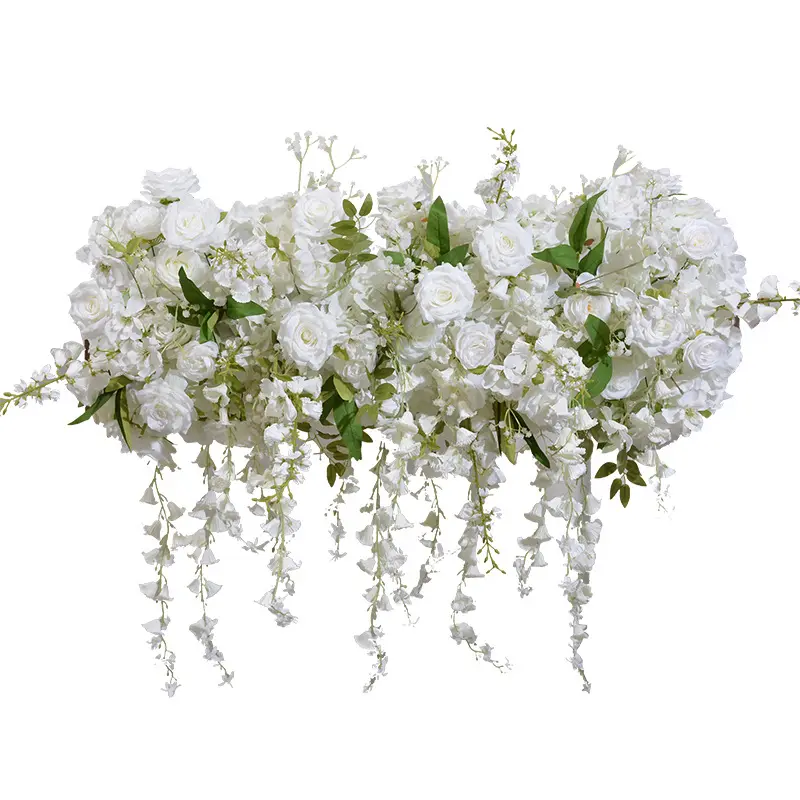 Artificial orchid Flower Arrangements For Wedding stage background layout