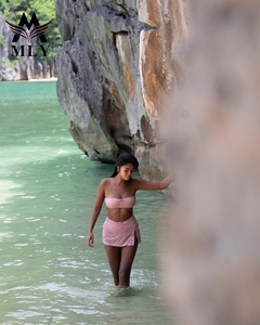 Mly Lưới Fishnet Váy Mùa Hè Mới Đến Sexy Hoa Ống Hàng Đầu Váy Ngọt Ngào Bộ Cho Phụ Nữ Cô Tắm Phù Hợp Với - Product Image 4