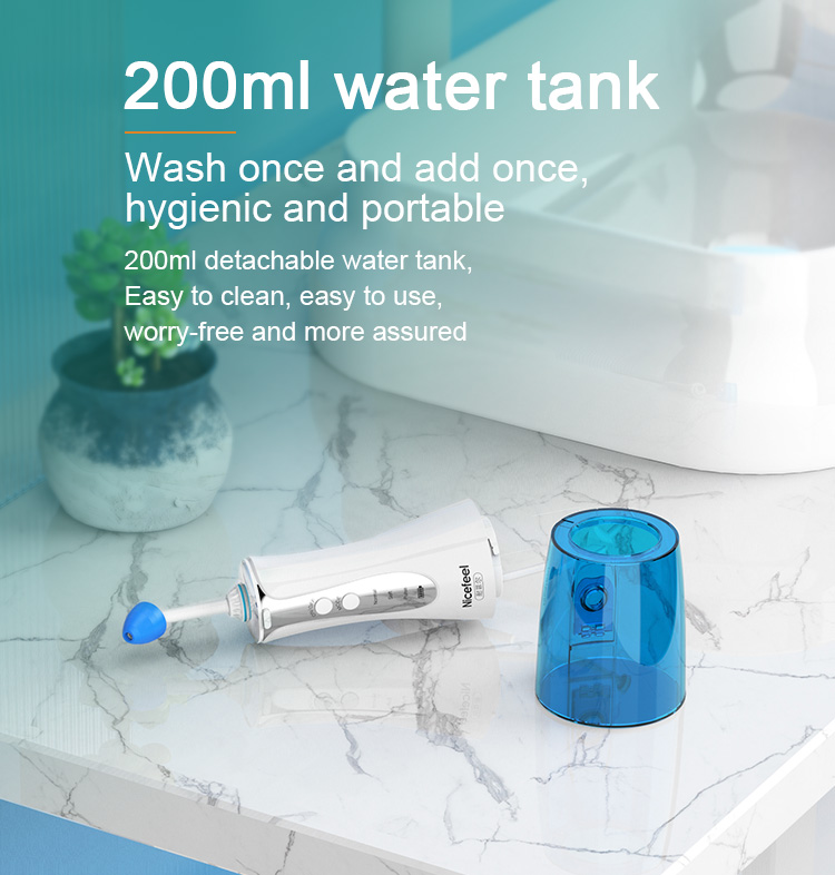 Electric Nasal Irrigator 300ml cordless nasal nose cleaner for releasing allergic rhinitis NJ1521