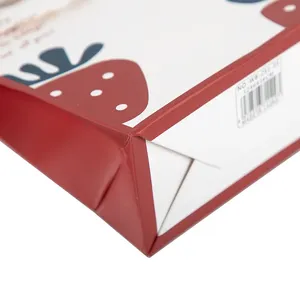 Bolsa de regalo de papel Kraft aséptico ecológico de alta calidad Patrón impreso personalizado Superficie en relieve Uso artesanal Embalaje al por mayor - Product Image 5