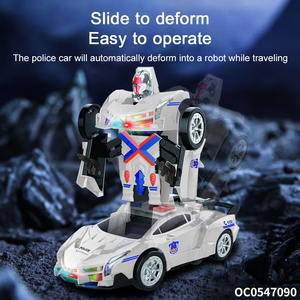 Evrensel tekerlek rotasyon çocuk küçük elektrikli deforme araba robot oyuncak hafif müzik - Product Image 4
