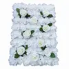 Wholesale 40*60 CM Artificial Pink Silk Flower Panel Hydrangea Rose Flower Wall Panel For Wedding Background Decorations