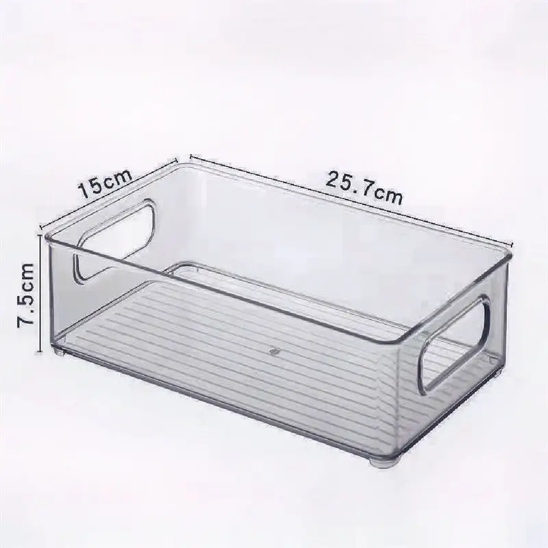 Organizador de alimentos para geladeira, congelar, plástico transparente, caixa de armazenamento de frutas e vegetais