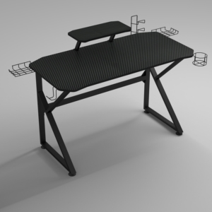 Mesa de Juego plegable de diseño moderno ergonómico, escritorio de ordenador de madera de metal con superficie MFC con función extensible para uso escolar - Product Image 6