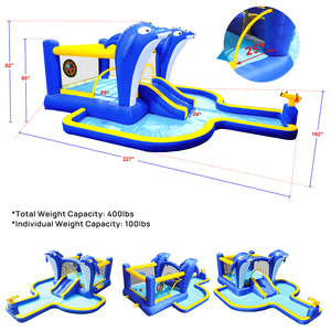 สไลเดอร์เป่าลมสวนน้ำ6อิน1สำหรับเด็กสนุกกลางแจ้ง - Product Image 3