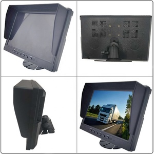10,1 pulgadas AHD coche 10,1 pulgadas Monitor pantalla 12V-24V pulgadas grande TFT LCD Color HD pantalla para Vista trasera cámara de camión de respaldo inverso - Product Image 2