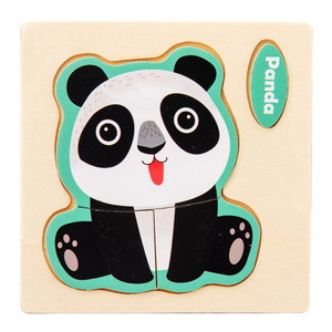 Most Popular Custom Wooden Cartoon Animal 3D Puzzles Board Games Colorful Shape Educational Learning <strong>Toy</strong> for Kids Boys and Girls - Product Image 6