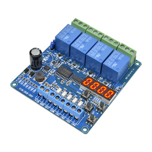 Módulo de Control de relé multifunción de 4 canales, con optoacoplador, relé de indicador de potencia, pantalla Digital LED, CC de 8 -36V - Product Image 6