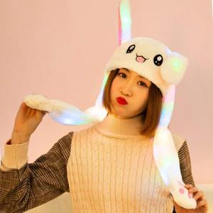 Ördek Flap şapka Led tavşan şapka için parti ücretsiz örnek özel kişiselleştirin peluş çocuklar için oynamak/peluş Led ışık ayı şapka/dolması peluş - Product Image 5