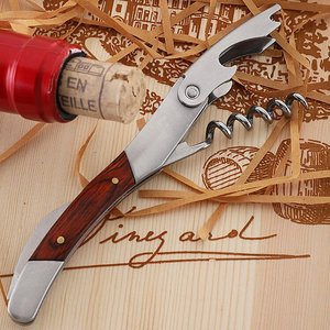 Gülağacı ahşap paslanmaz çelik şarap şişesi açacağı için profesyonel Pulltex waitirbuşon kiti Sommelier - Product Image 6