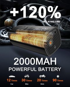 Tragbare 22 Zylinder Super Pump Wireless Elektro fahrrad <span class=keywords><strong>Mini</strong></span> Digital Luft kompressor Reifen füller für Autoreifen
