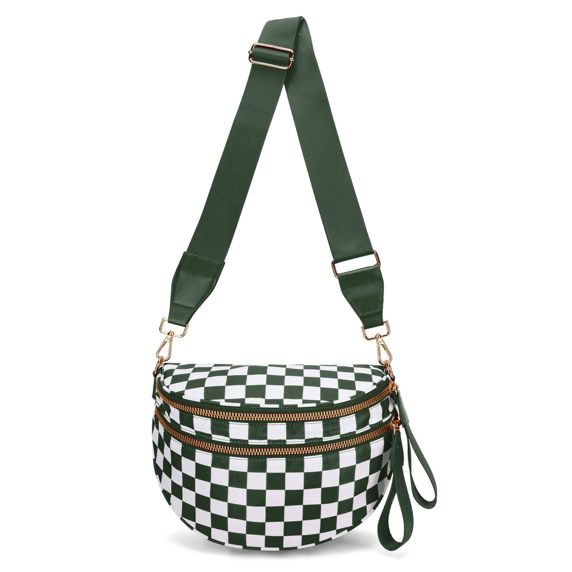 Plaid vert haricot