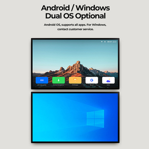 65 дюймов умный пульт дистанционного мониторинга Android Wifi плоский экран цифровой ЖК-Дисплей Смарт-ЖК-мониторы - Product Image 3