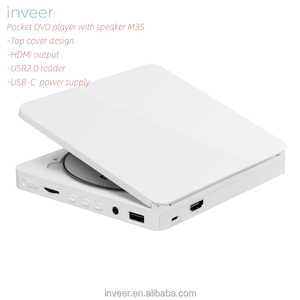 Inveer-REPRODUCTOR DE DVD y CD de tamaño de bolsillo, con altavoz y máquina de aprendizaje de idiomas con salida HD, nuevo diseño - Product Image 1