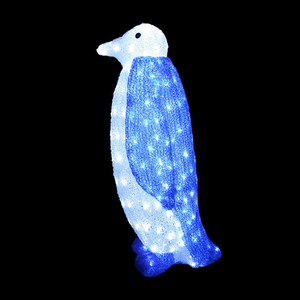 Toprex dekor için noel animasyonlu penguen ekran LED 3D rakamlar akrilik işıklı açık hayvan manzara noel Christmas için - Product Image 3