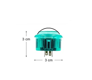 30mm voll farbiger LED-beleuchteter Druckknopf Eingebauter Schalter 5-V-Tasten für Arcade-Joystick-Spiele Mame Jamma Raspberry PI2