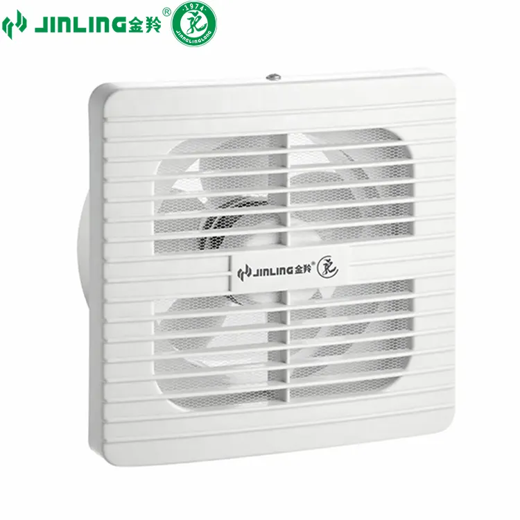 Kipas Pembuangan Ventilasi untuk Kamar Mandi, Kipas Pembuangan 4 Inci Harga Rendah dengan Dudukan Jendela Layar Nyamuk