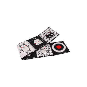 Çocuklar için Unisex yumuşak eğitici oyuncak 2-4 yıl çocuklar için siyah ve beyaz bez akordeon kitap öğrenme - Product Image 6
