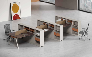Prima 2025 <strong>Customized</strong> Manufacture Modern Popular <strong>Computer</strong> Position Staff Work Desk - Product Image 3