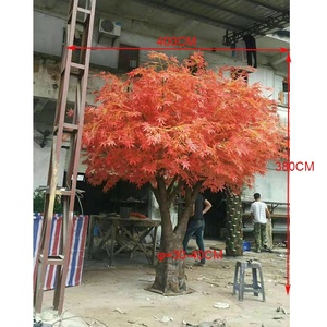 Customized Cheap 380cm Height Artificial Fiberglass <strong>Trunk</strong> Large Japanese <strong>Red</strong> Maple Tree Plant, Tree Artificial for Sale - Product Image 2