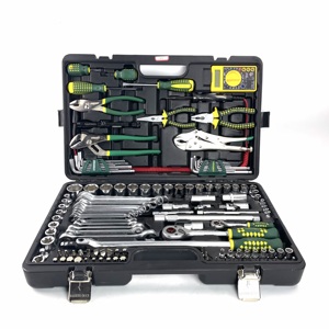 134 pcs שילוב כלי יד יצרני שקע חובה כבד כלי תיבת סט סט ערכות כלי מכונאי