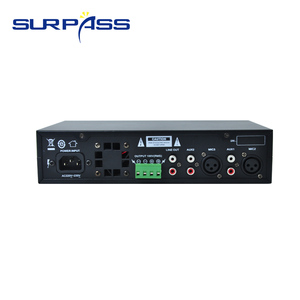 Surpass Blue-tooth USB 80W Single <strong>Zone</strong> <strong>2</strong> Mic Background Music System Microphone Prioritize Remote Control <strong>Mixer</strong> Amplifiers - Product Image 4
