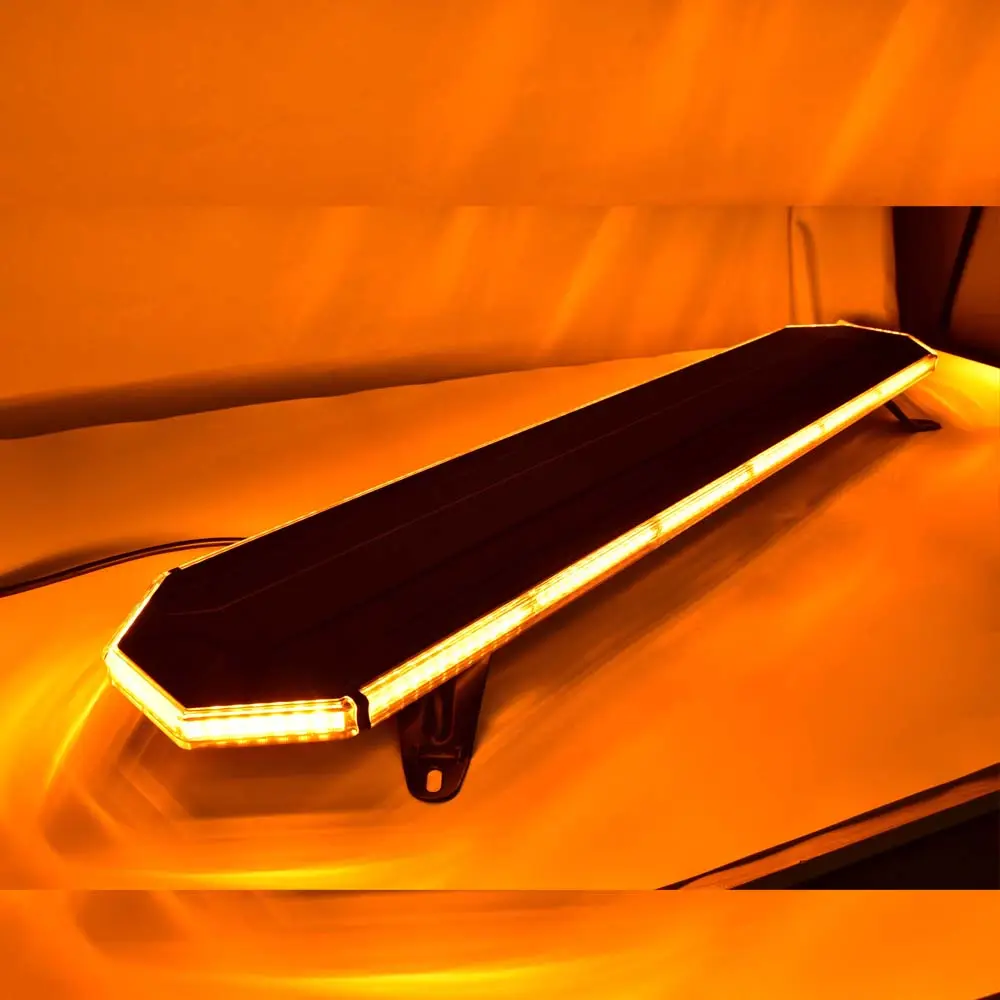 Alumínio Tampa LED Luz De Advertência Bar De Luz De Emergência Magro Para Ambulância Patrulha Luzes Estroboscópicas