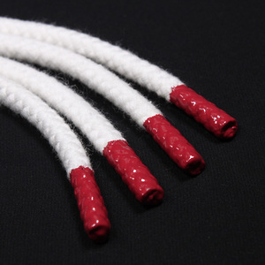 厂家直销手工制作硅胶蘸连帽衫拉绳硅胶端连帽衫绳 - Product Image 5