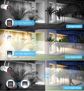 4CH 2MP 5MP TSeye Wireless NVR Kits IP66 Visión nocturna colorida Hogar HD Seguridad al aire libre Cámara IP Video WiFi Sistema de cámara Cctv - Product Image 2