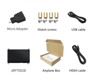 7-дюймовый сенсорный экран, совместимый с HDMI, Raspberry Pi, цветной экран, IPS полный обзор, модуль ЖК-дисплея TFT