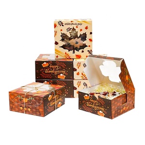 Şükran türkiye desen tatil hediye ambalaj kutusu özel katlanabilir karton kutular için zanaat mum oyuncak aperatif - Product Image 6
