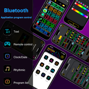 Segni LED flessibili USB 5V programmabile a scorrimento LED segno di controllo APP Design fatto da te modelli di testo animazioni Display digitale a LED - Product Image 1