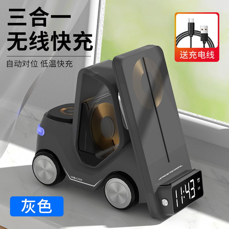 ฟังก์ชั่นนาฬิกานาฬิกาหูฟังโทรศัพท์มือถือสีเทา T20