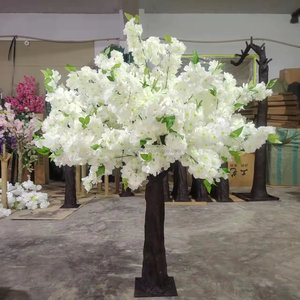 屋外の結婚式のイベントのための高密度人工桜の木レストランのための装飾金属桜の花の木 - Product Image 4