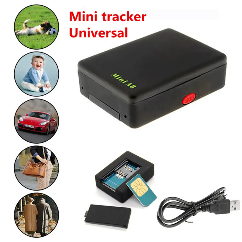 Mini rastreador GPS A8 para niños, dispositivo de seguimiento de teléfono, superventas