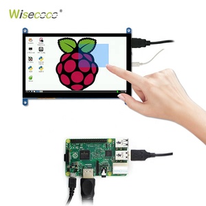 Pantalla lcd IPS tft 1024x600 raspberry pi, pantalla táctil de 7 pulgadas, raspberry pi3 pi4 pi 4 4b 3b + kit de pantalla con sensor