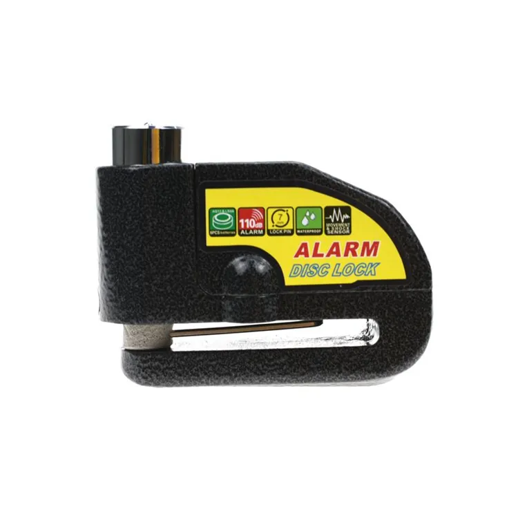 YH9920-alarma de bloqueo de disco para motocicleta candado con alarma de sonido de 110db para motocicletas y bicicletas