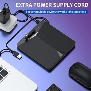 7 in 1 External <strong>CD</strong>/DVD Drive USB 3.0 DVD Player Portable <strong>CD</strong>/DVD Burner <strong>CD</strong> <strong>ROM</strong> External DVD Drive for Laptop Desktop <strong>PC</strong> Windows - Product Image 5