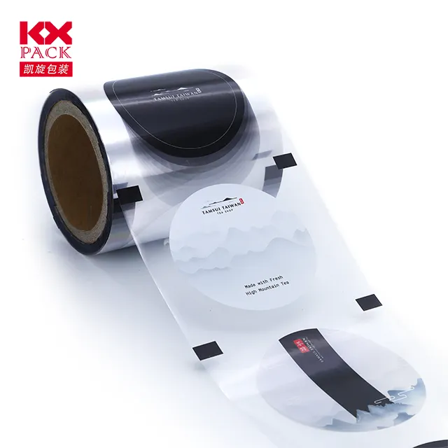 Stampa personalizzata diretta di fabbrica PP PET Cup pellicola sigillante pellicola sigillante bolle di tè pellicola per il succo di tè Boba